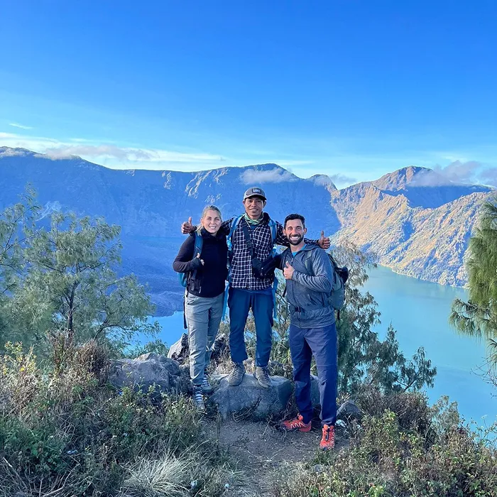 Segara Anak lake seen from the mount rinjani summit